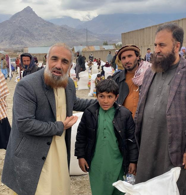 Abu Hamza with Afghani Child